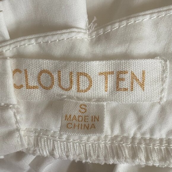 Cloud Ten Ruffle Strapless Top Crop Festival Boho Coastal Fairycore Coachella-S - Picture 8 of 10